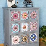 샤크팡 엔틱 오동나무 콘솔 서랍장 약장 원목 칸 고가구