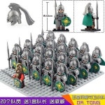 호환 반지의 제왕 중세 빌딩 블록 호환 블럭 미피 기사 군단 미니 피규어-로한 왕실 창병 부대