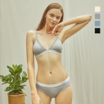 휘게 언더웨어 단테 노와이어 브라렛 팬티 세트 - 4 Colors 119133