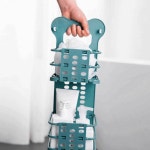 블루 벽바구니 접이식수납바구니 걸이형수납함