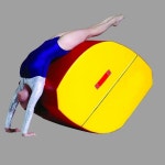 백덤블링 보조 기구 백플립 매트 유연성 체조 에어백