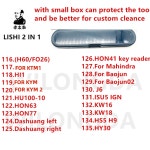 LISHI 2 in 1 도구 H60 KTM1 HI1 Dashuang Mahindra Baojun J6 KW16 KYM2R HU100-10 HON63 HON77 HON41