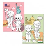 EA 스탠드형 만년달력 좌충우돌 세계여행 컬러링