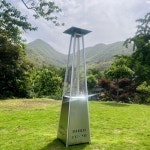 큐 캠핑 캠프파이어 LPG모델 원형 야외그릴 불멍 야외 대형 화로대 화로 겨울 난로 소형 테이블 도르래