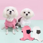 도그도그 누빔내복바지 강아지옷 애견의류 올인원 내복