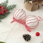 레드 캔디사탕B 크리스마스 트리 오너먼트 2p 세트