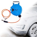 자동 개폐식 에어 호스 릴 10m 느린 수축 야외 세차 작업장 차고 정원 급수