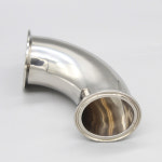 1pc 34 12 38 1 114 mm 파이프 OD 위생 스테인레스 트라이 클램프 90도 엘보 피팅 19-102