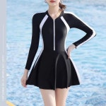 체형커버 수영복 원피스 치마 77 반팔 래쉬가드 야외 휴양지 Long Sleeve J6227
