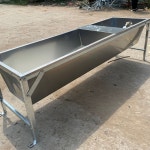 염소먹이통 스테인레스 스틸 식수 먹이통 가축