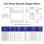 Lichuan DC 스텝퍼 오픈 루프 모터 레이저 CNC 기계용 2 상 Nema42 0 6 5A 12 15 22 29N m DC24V 6