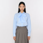 토새 Ribbon Tie Blouse
