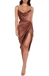 HOUSE OF CB Reva 새틴 개더드 코르셋 드레스 Medium 527852
