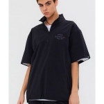 매장정품 KULTE CIRCLE ARCH HALF ZIP ANORAK KSV2UTUJ362-PBK 480035