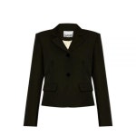 GANNI 가니 TWILL CROPPED BLAZER 099 크롭 블레이저