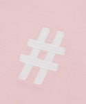 빈트릴 여성 클래식 해시태그 로고 크롭핏 맨투맨 차콜 BA241RM501DC