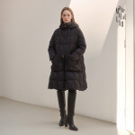 허그 와이드 구스다운 롱코트