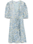 GANNI 2025 14M 가니 미니 원피스 드레스 여성 FLORAL MINI WRAP F9465766