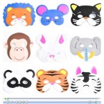 학예회 연극 사자 호랑이 토끼 원숭이 동물 가면 스펀지동물가면 생쥐