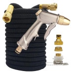 고압 정원 물 호스 확장형 금속 커넥터 릴 매직 수도관 농장 A 75ft 1개 17 hose with