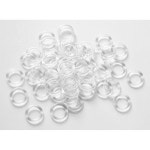 카페 커튼 링 100pcs 로마 색조용 투명 플라스틱 58