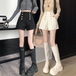 엘럽 여자 반바지 하이웨스트 슬림 추동 부츠 팬츠 스팽글 와이드 캐주얼 원템4