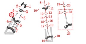 존테스 ZONTES 350D 핸들 바 홀더 부싱 10 13 41 순정 1251700-168000