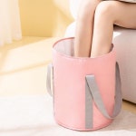 대형 휴대용 접이식 L 족욕기 족욕바스켓 대야 발 접