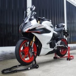 뒷바퀴 바이크 자키 스쿠터 유압 절약형 바퀴 리프트 오토바이 슬리브 이동식 거치대