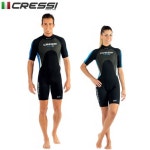 크레시 크레씨서브 크레씨 스킨 스쿠버 다이빙 웻 슈트 메드 X 2 반팔