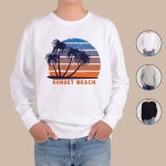 맨투맨 전색상 하와이 열대나무 여름 해변 i 디자인티