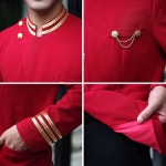 호텔 원 유니폼 벨보이 직원의상 도어맨 리셉션 톱 L