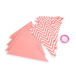 깃발모양 가랜드 핑크색