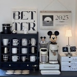 찻잔 진열장 선반 보관함 원목 찬장 다기장 수납장 이중컵홀더 화이트2칸-길이38 5타입