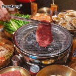 항아리 화로 업소용 숯불 원형 바베큐 그릴 1 숯불 오븐