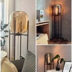 북유럽 거실 스탠드 조명 레트로 감성 전구 유리