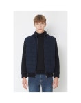 코오롱 브렌우드 니트 배색 풀집업 방풍 가디건 BRWAW23691NYX-GR