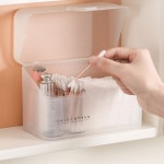 화장솜 면봉 보관함 케이스 화장품 화장대 뚜껑있는 소품 정리함 립스틱 수납 보관