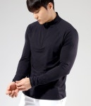 지포어 매장정품 지포어 GFORE 24 LUXE QUARTER ZIP MID LAYER 남성 럭스 쿼터 집 미드 레이어 1518381 110 전후 GMM000002-ONYX