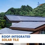 태양광 지붕 타일 얇은 필름 발전 에너지 생성 시스템 이중 유리 패널 BIPV 87W