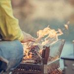 강화 유리 불멍 장작용 A 캠프 미니 파이어 투명 화로