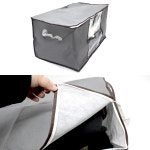 투명창 가로형회색 의류정리함이불정리