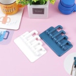 주방 욕실 수건 장갑 부착식 4구 회전 소품 걸이 1P