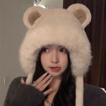 귀달이 모자 귀요미 캐주얼 추동 기모 쿨캡 니트 곰돌이 비니 BE4