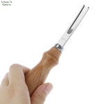 목공용 실용적인 DIY 가죽 공예 가장자리 Beveler Skiving Beveling 칼 절단 손으로 도구 나무 손잡이 A4mm