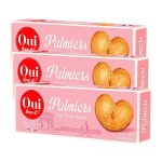 Oui Love It 프랑스산 위 러브 잇 프렌치 퍼프 페이스트리 쿠키 팔미에 100g 3 52oz 3팩