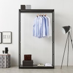 1200 드레스룸 수납장 고정식 코트행거 스탠딩옷걸이 옷헹거 거실