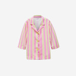 고고르르 1 Size 고고르르 새틴 시그니처 키즈 롱 탑 스트라이프 GKID24SH202ST
