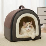 XZEZE 반려동물 따듯하다 하우스 숨숨집 소프트 쿠션 방석 강아지집 1개 L