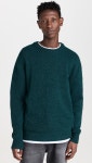 하울린 하울린 소프트 포이즌 크루넥 스웨터 포레스트 믹스 남성 1500571289